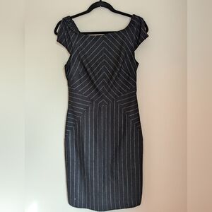 Venus Pinstriped Sheath Dress Size 2
